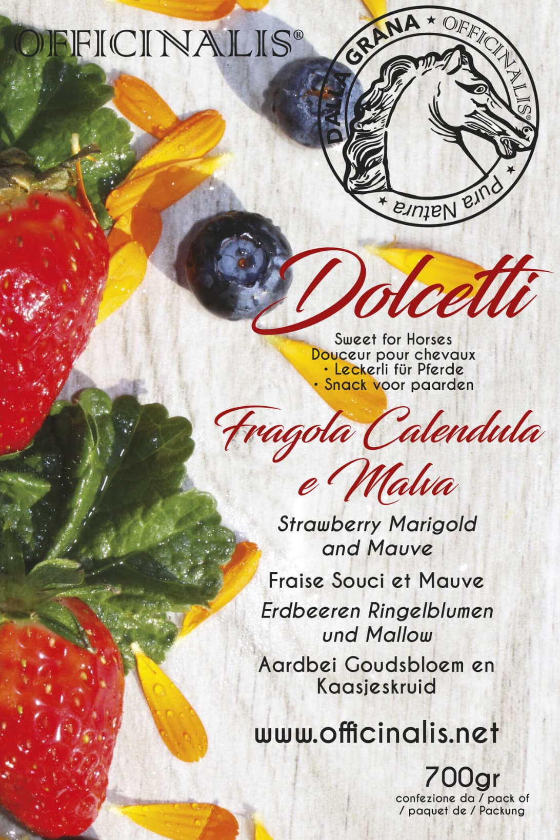 Bonbons OFFICINALIS® fraise, souci et mauve