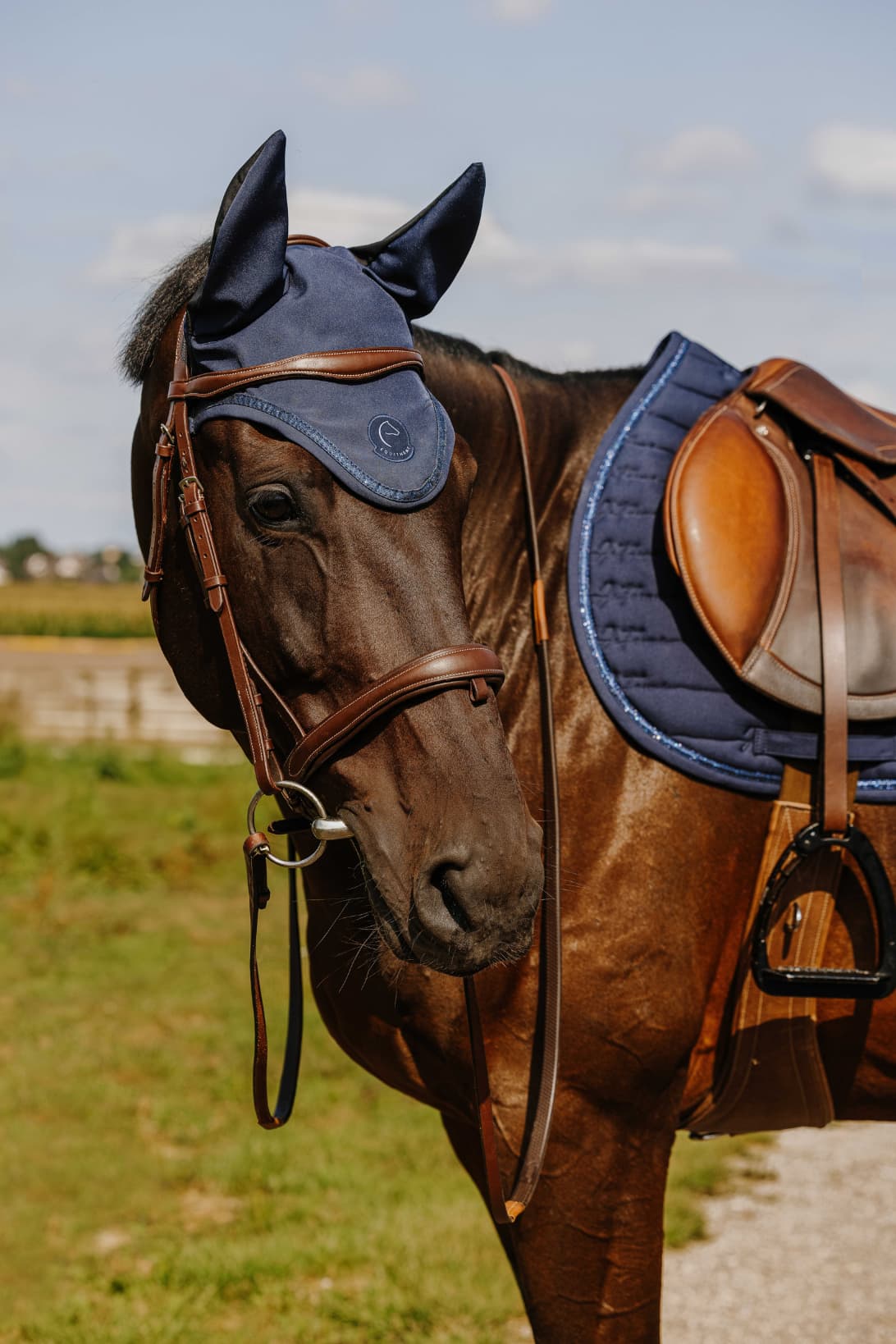 Bonnet chasse-mouche Je t'aime EQUITHÈME - Origine