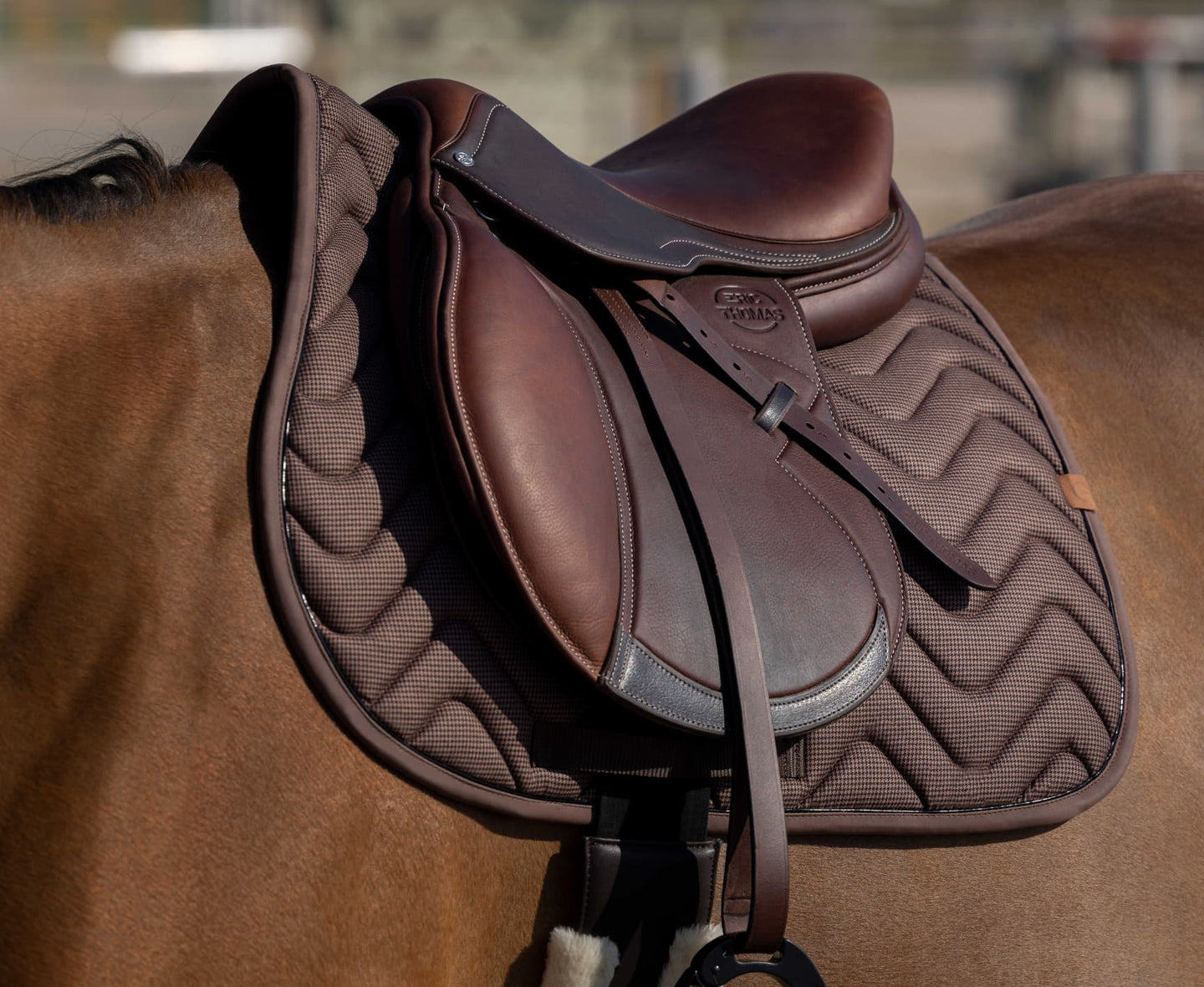 Tapis de selle EQUITHÈME - Tweedytan
