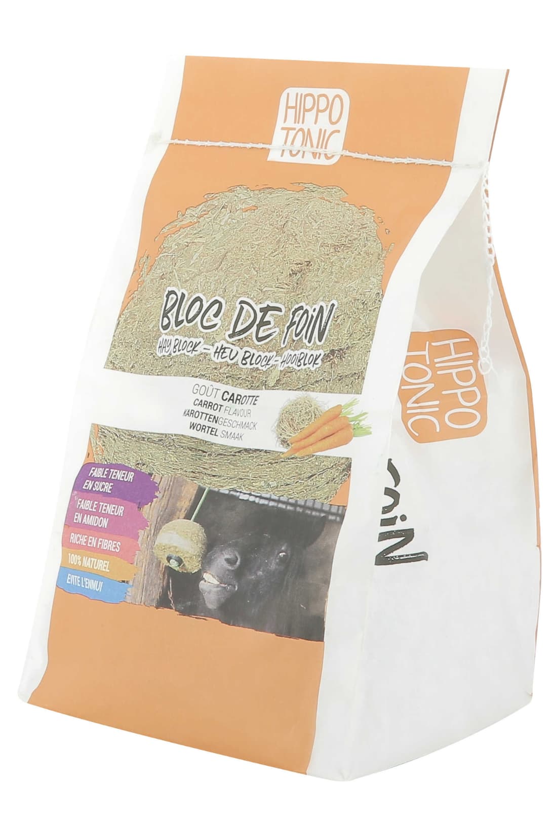 Bloc de foin HIPPOTONIC saveur carotte