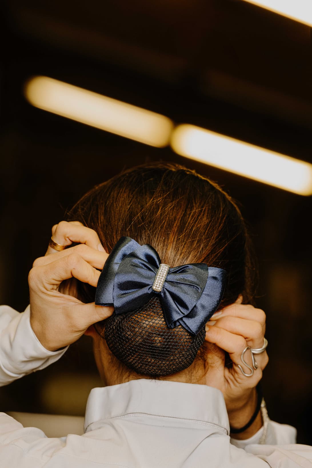 Barrette résille pour cheveux EQUITHEME - Strass