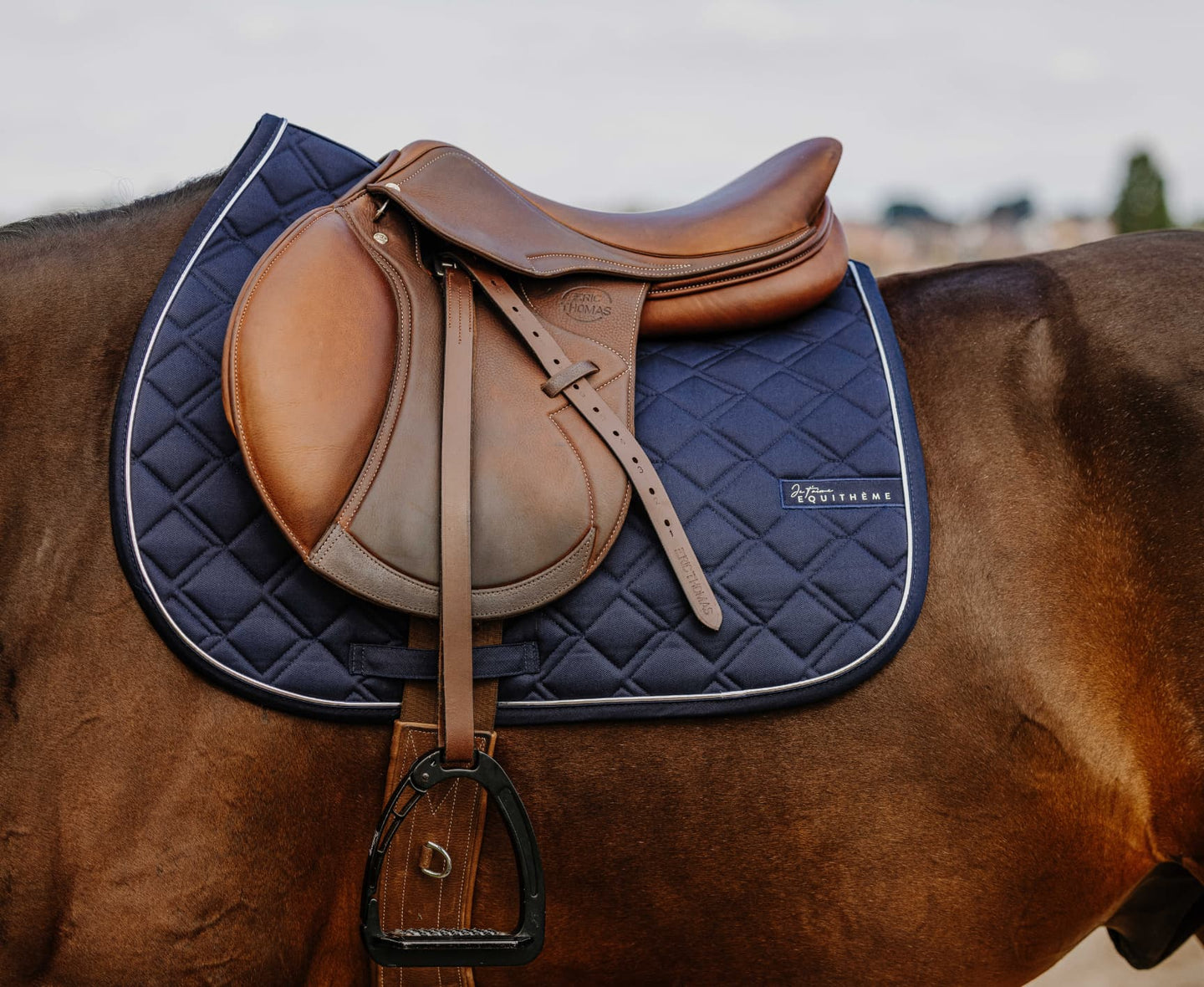 Tapis de selle Je t'aime EQUITHÈME - Mirror