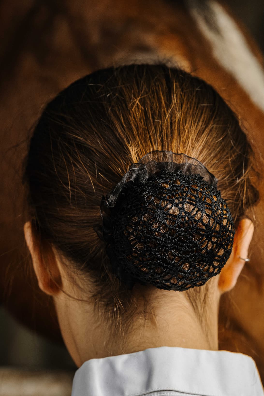 Barrette résille pour cheveux EQUITHEME - Floral