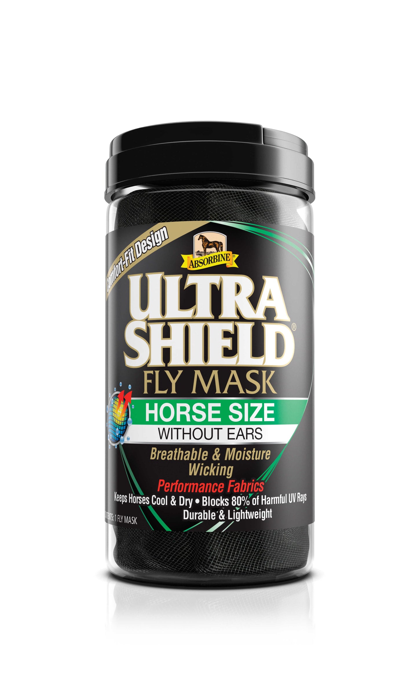 Masque anti-insectes - UltraShield Flymask, sans oreilles