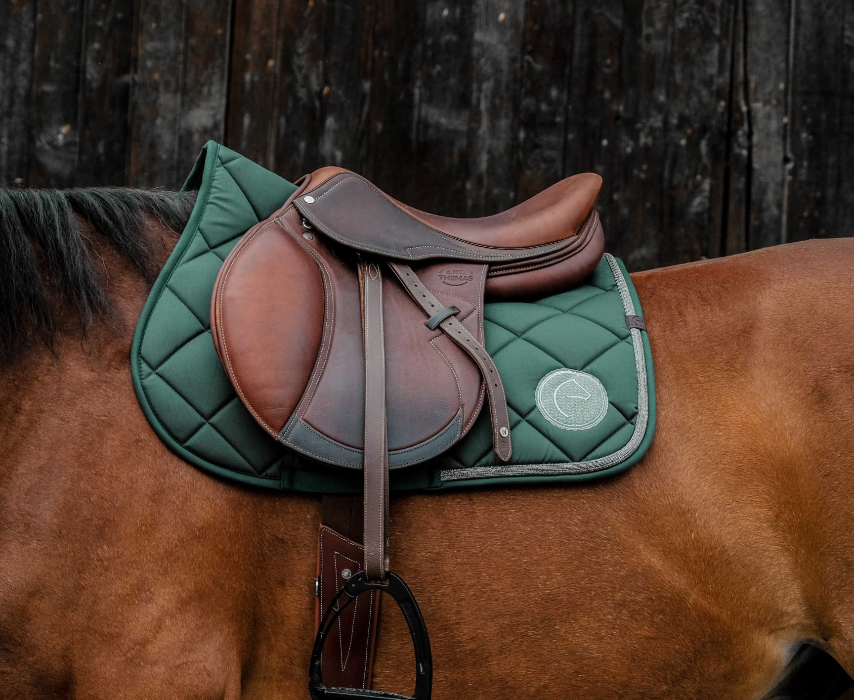 Tapis de selle EQUITHEME - Badge 2.0