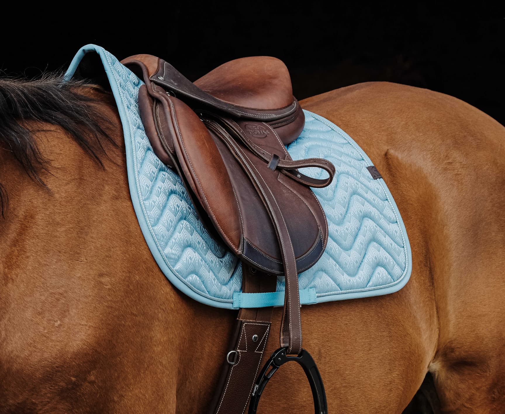 Tapis de selle EQUITHÈME - Brocart