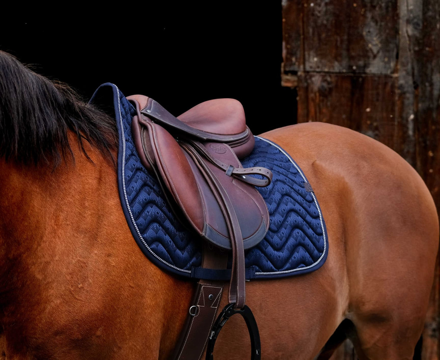 Tapis de selle EQUITHÈME - Brocart