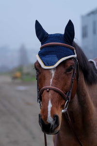 Bonnet chasse-mouches EQUITHÈME - Denim